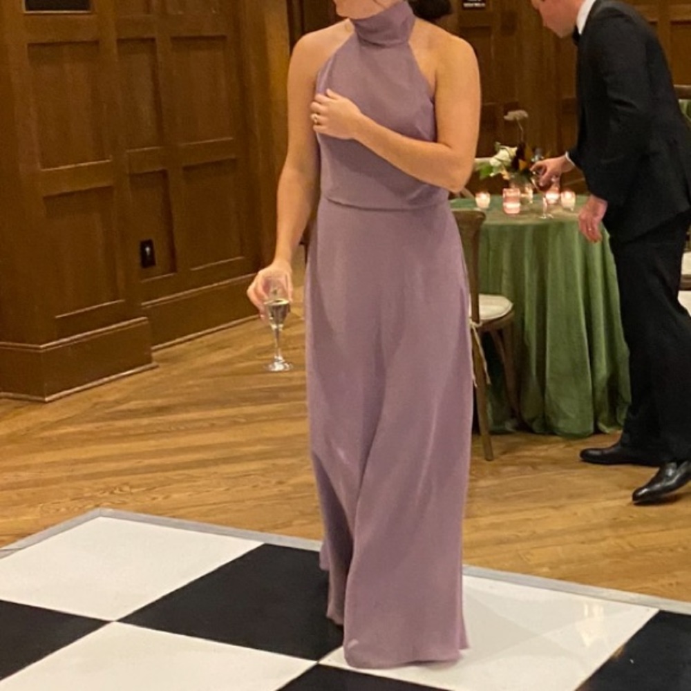 Jenny Yoo Brett Dress - Lilac - Size 6 - Lux Chiffon - Picture 6 of 6